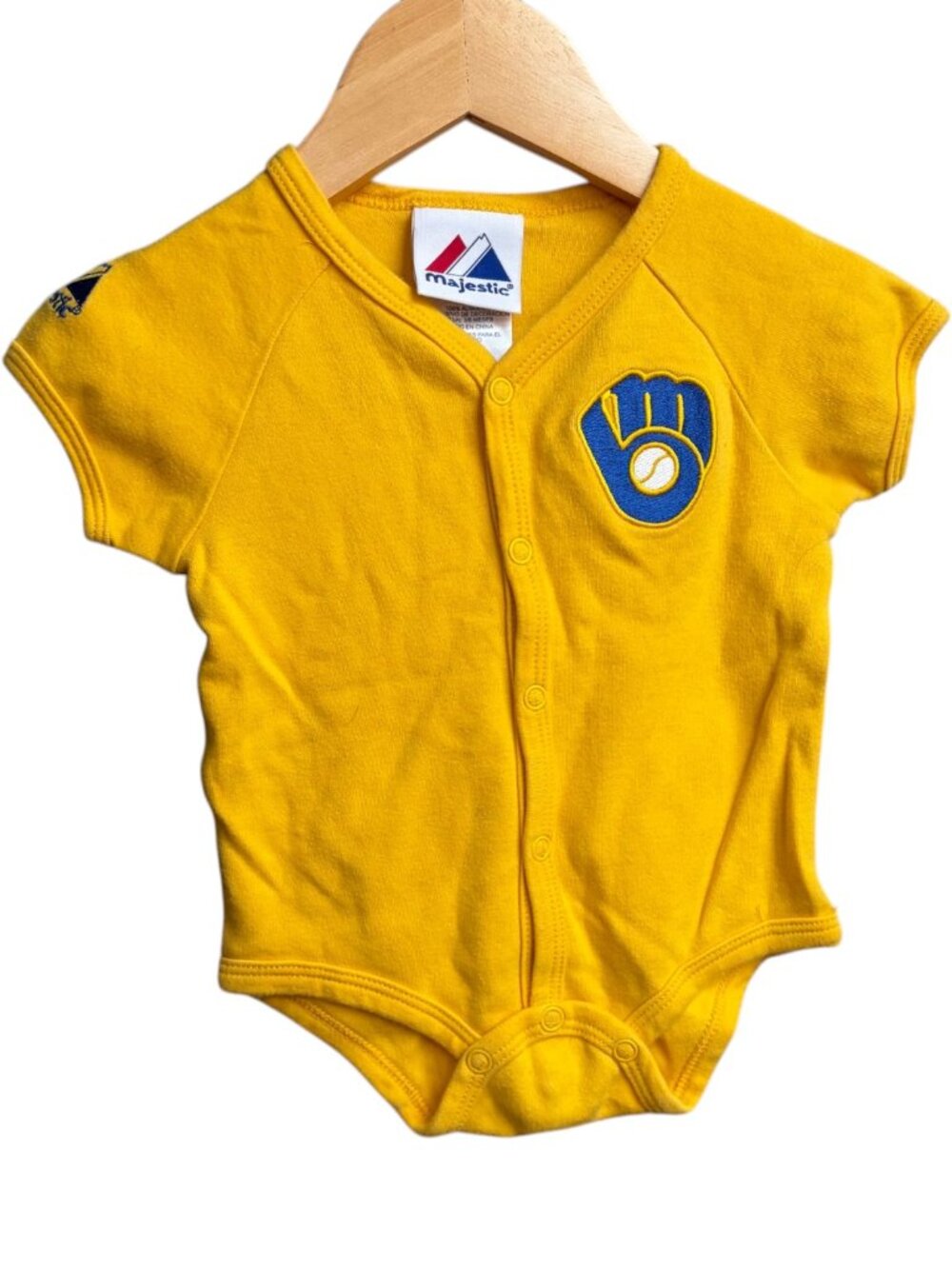 Vintage Brewers Onesie Majestic 0-3 months Embroidered